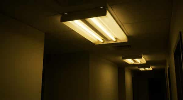 Old lighting before installation